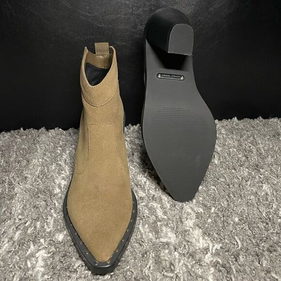 NIB Rebecca Minkoff Nanine Suede Western Boots - Picture 9 of 11